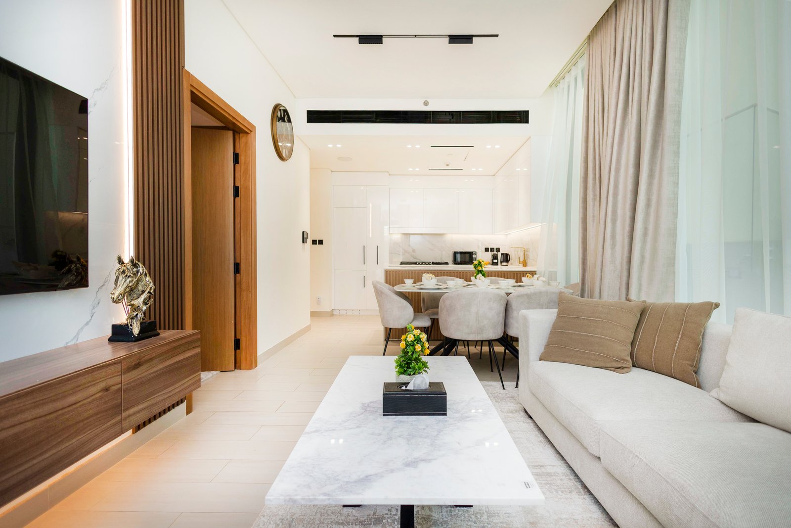 Elara Stays | Luxury 2BR APT w/ Private Pool, JVC gallery image